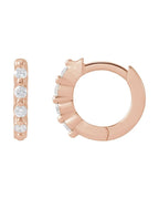Brinco de Aro Cravejado com Dobradiça em Ouro 14k com Diamantes Naturais – Modelo 2