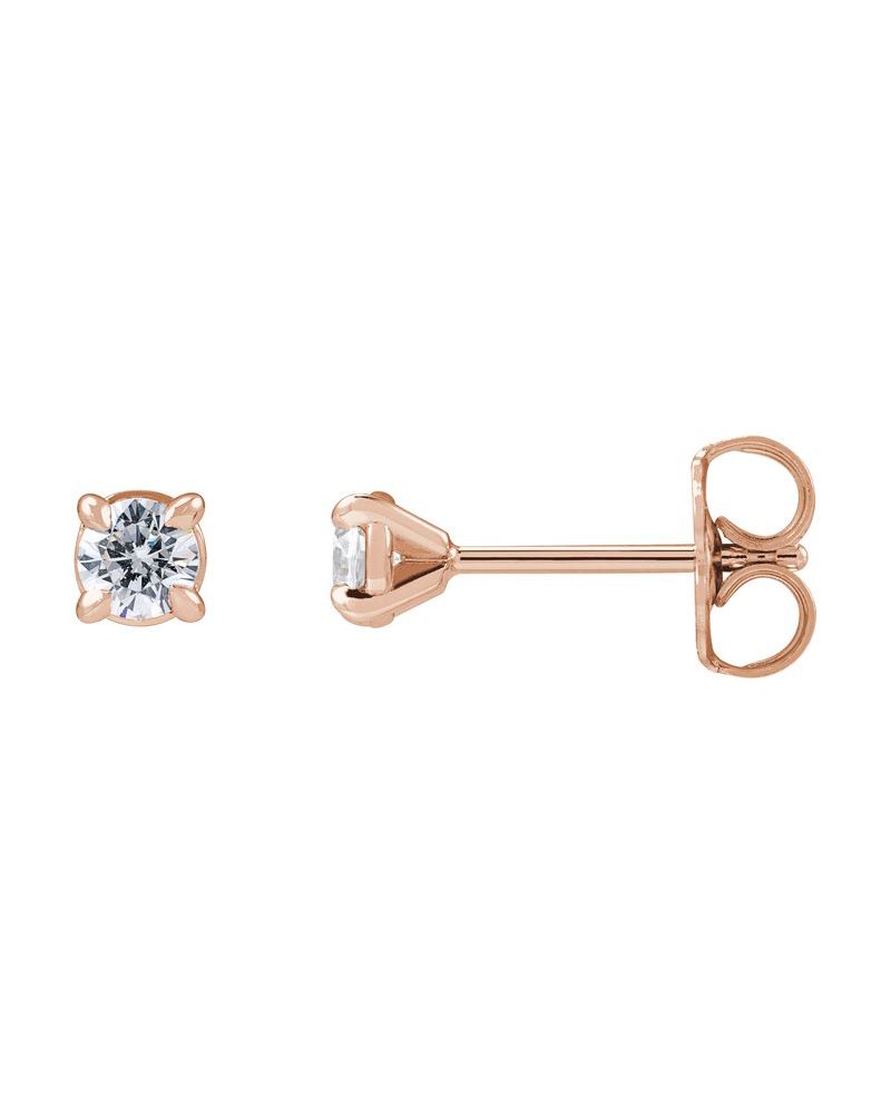 Brinco Ponto de Luz Redondo Coquetel em Ouro 14k com Diamantes de Laboratório