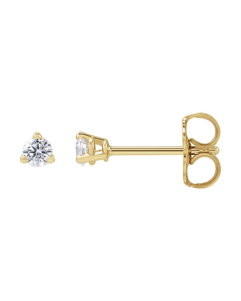 Brinco Ponto de Luz em Ouro 14k com Diamantes de Laboratório – Modelo 3