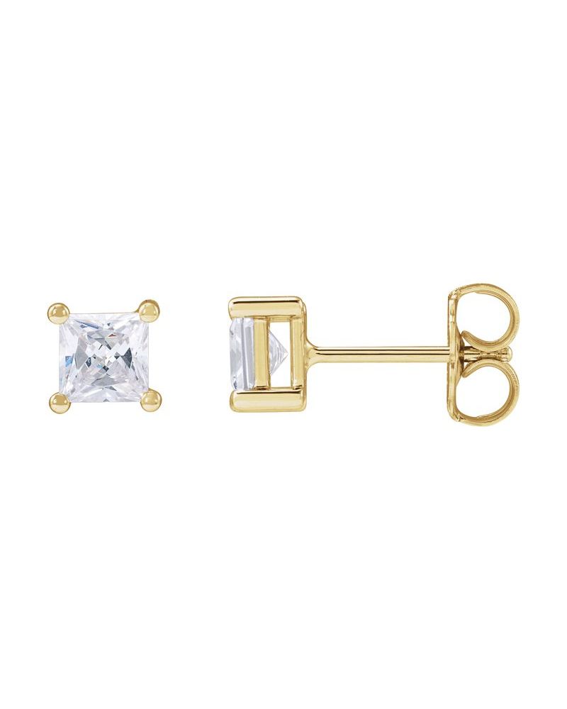 Brinco Ponto de Luz em Ouro 14k com Diamantes de Laboratório