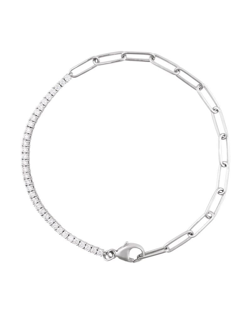 Pulseira Riviera em Ouro 14k com Diamantes Naturais – Modelo 2