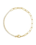 Pulseira Riviera em Ouro 14k com Diamantes Naturais – Modelo 2