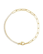Pulseira Riviera em Ouro 14k com Diamantes de Laboratório – Modelo 11