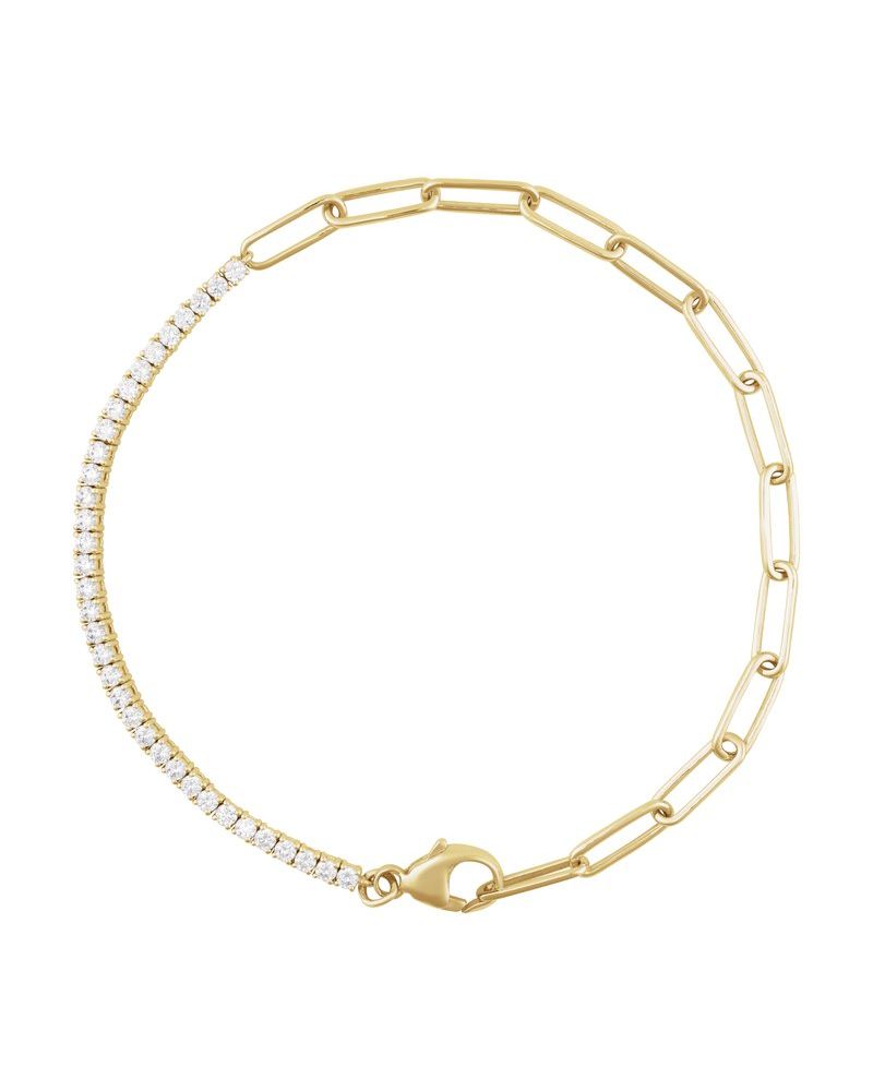 Pulseira Riviera em Ouro 14k com Diamantes de Laboratório – Modelo 11