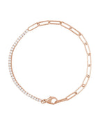 Pulseira Riviera em Ouro 14k com Diamantes Naturais – Modelo 2