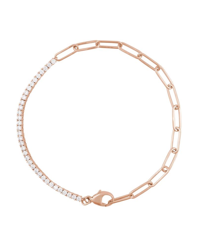 Pulseira Riviera em Ouro 14k com Diamantes de Laboratório – Modelo 11