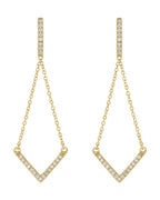 Brinco Vintage em Ouro 14k com Diamantes Naturais – Modelo 2