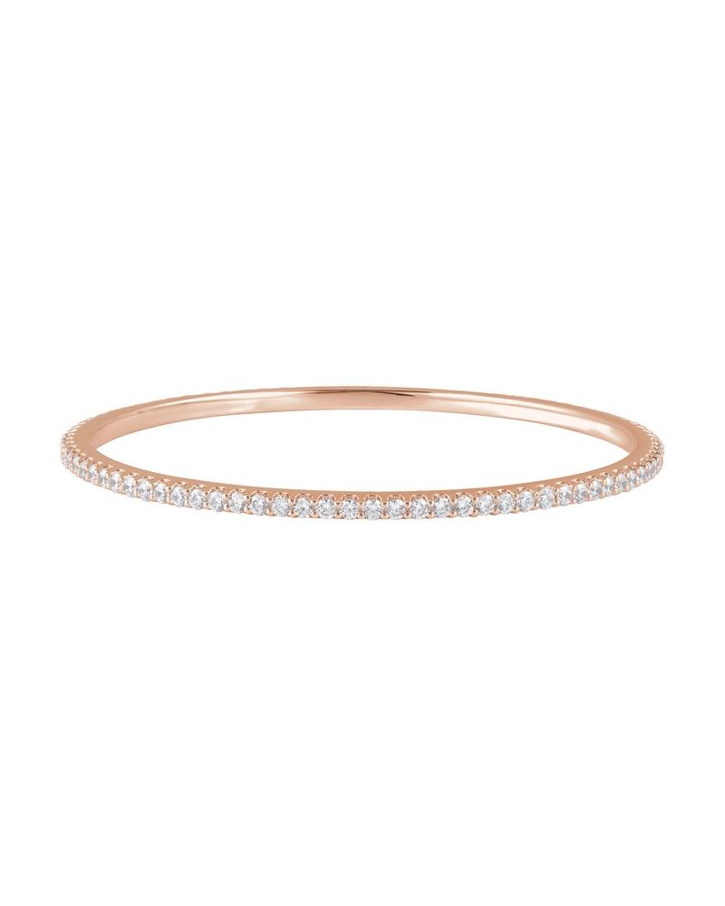 Bracelete Rígido Cravejado em Ouro 14k com Diamantes Naturais – Modelo 4