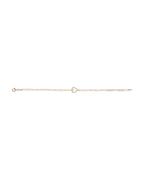 Pulseira Coração Cravejada em Ouro 14k com Diamantes Naturais