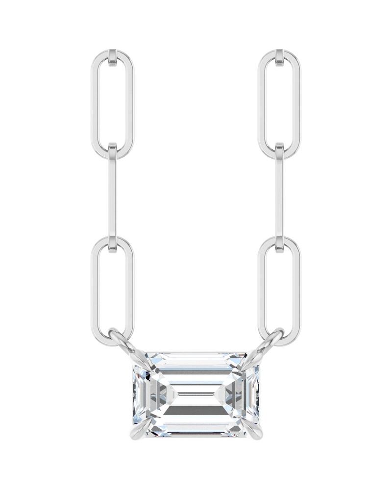 Colar Solitário em Ouro 14k com Diamantes de Laboratório – Modelo 5