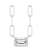 Colar Solitário em Ouro 14k com Diamantes de Laboratório – Modelo 5