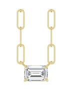 Colar Solitário em Ouro 14k com Diamantes de Laboratório – Modelo 5