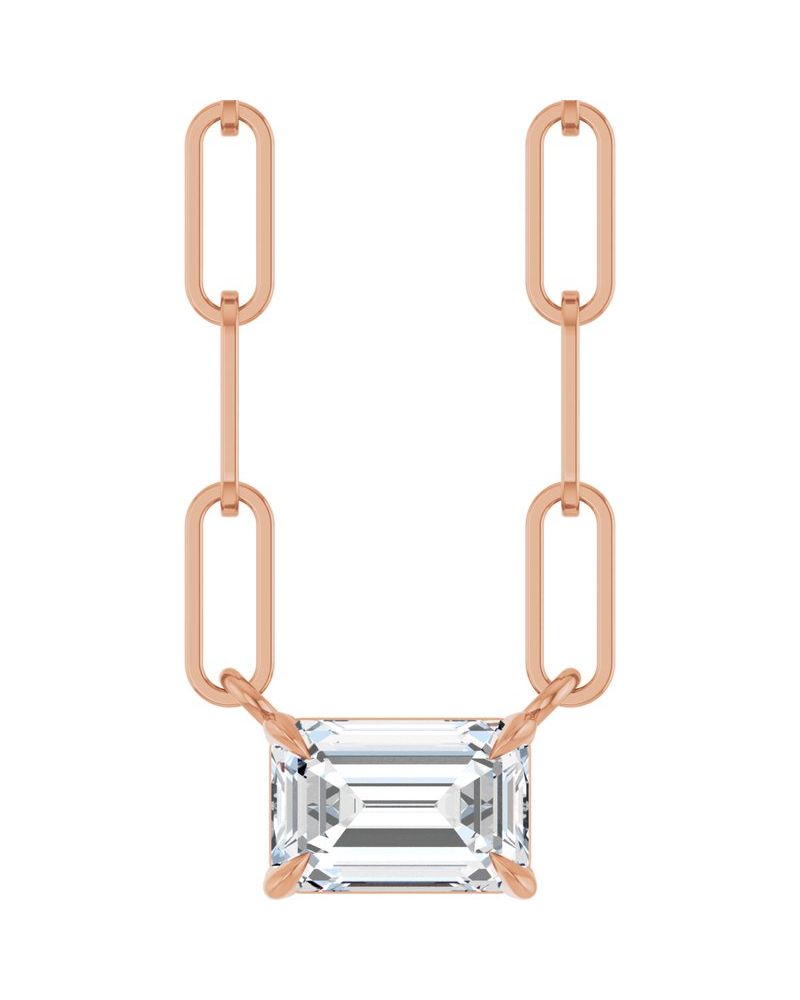 Colar Solitário em Ouro 14k com Diamantes de Laboratório – Modelo 5
