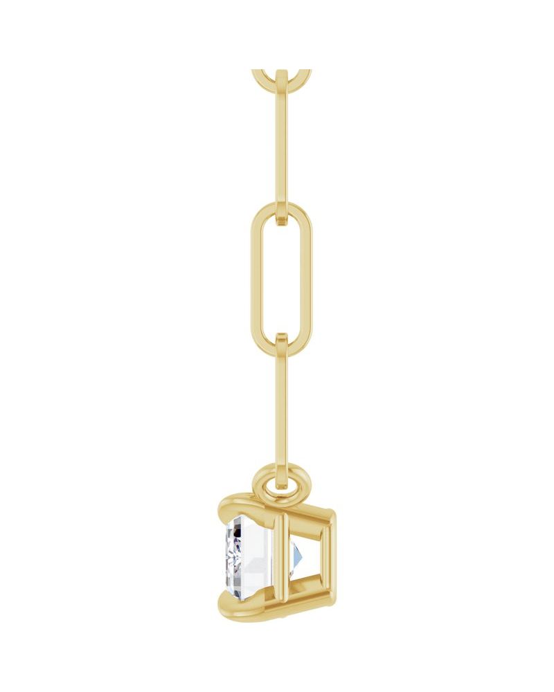 Colar Solitário em Ouro 14k com Diamantes de Laboratório – Modelo 5