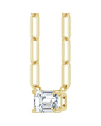 Colar Solitário em Ouro 14k com Diamantes de Laboratório – Modelo 5