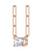 Colar Solitário em Ouro 14k com Diamantes de Laboratório – Modelo 5