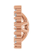 Jaqueta para Brinco Cravejada em Ouro 14k com Diamantes Naturais