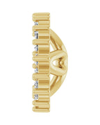 Jaqueta para Brinco Cravejada em Ouro 14k com Diamantes Naturais