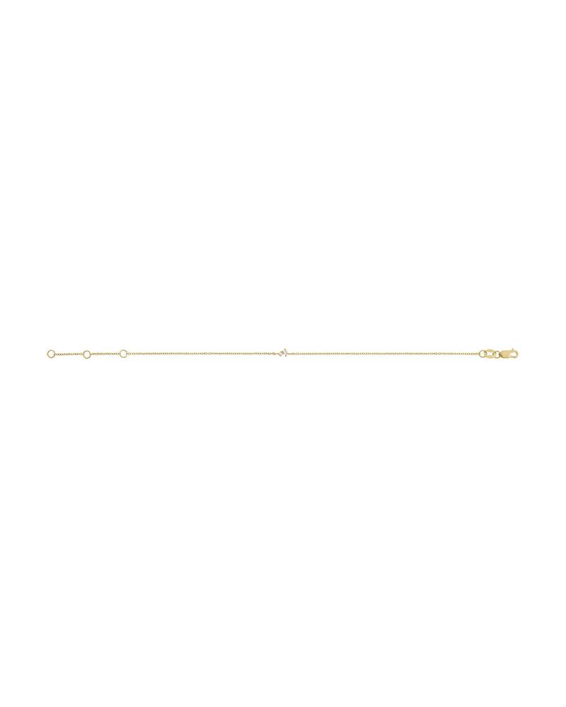 Pulseira Elos Cravejada em Ouro 14k com Diamantes Naturais – Modelo 2