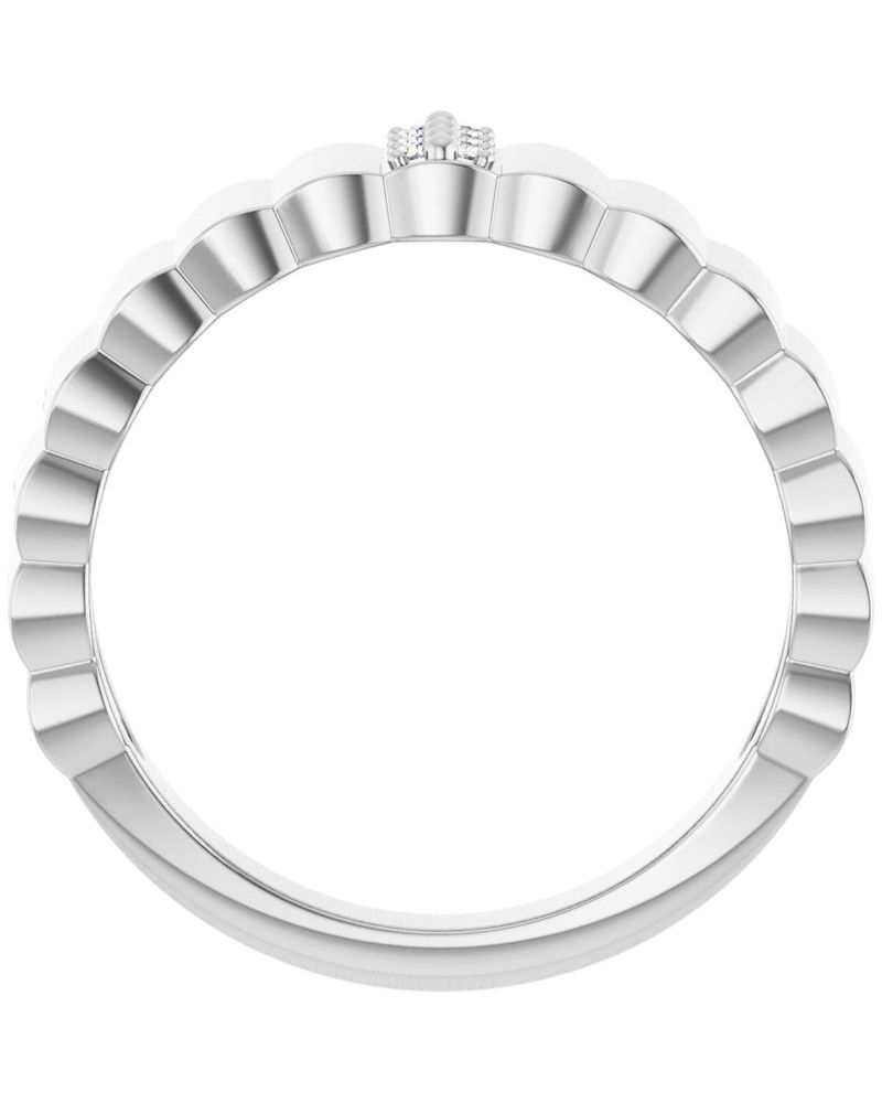 Anel Charuto Cravejado em Ouro 14k com Diamantes Naturais