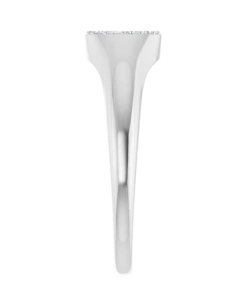 Anel Cluster Chevalier em Ouro 14k com Diamantes Naturais