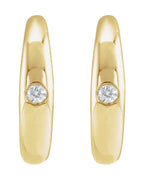 Brinco de Aro em Ouro 14k com Diamantes Naturais – Modelo 2