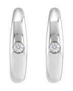 Brinco de Aro em Ouro 14k com Diamantes Naturais – Modelo 2