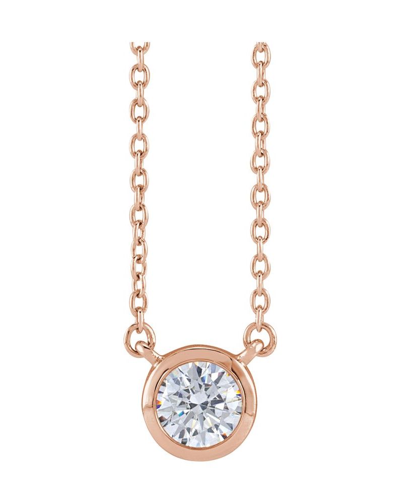 Colar em Ouro 14k com Diamantes de Laboratório