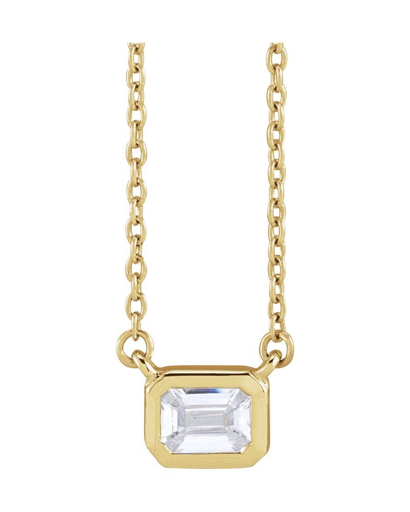 Colar em Ouro 14k com Diamantes de Laboratório – Modelo 2