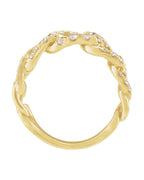 Anel em Ouro 14k com Diamantes de Laboratório
