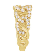 Anel em Ouro 14k com Diamantes de Laboratório