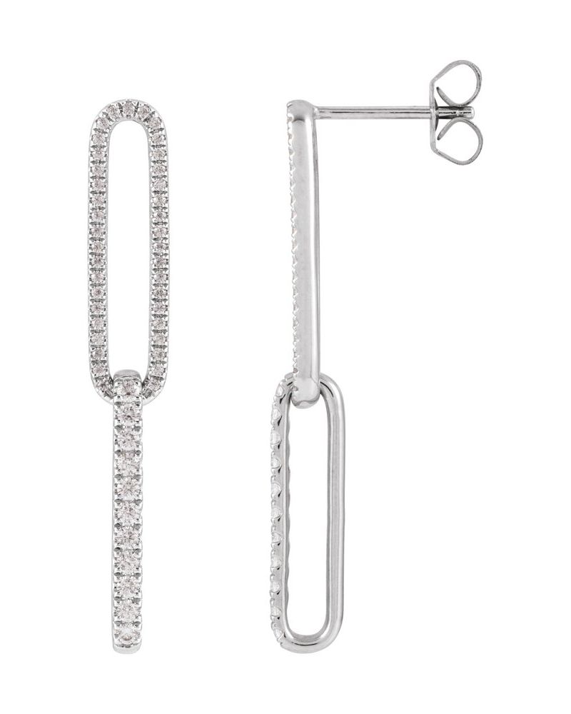 Brinco em Ouro 14k com Diamantes de Laboratório – Modelo 4