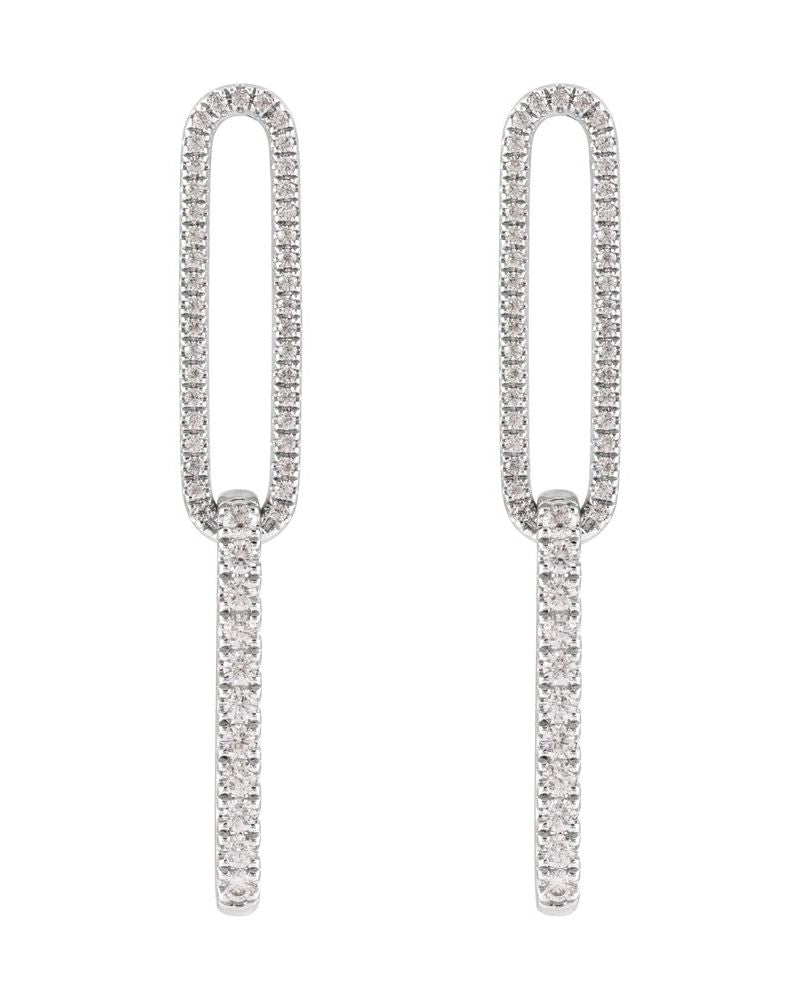 Brinco em Ouro 14k com Diamantes de Laboratório – Modelo 4