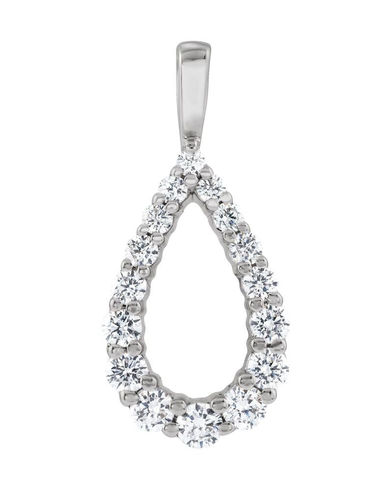 Pingente em Ouro 14k com Diamantes de Laboratório