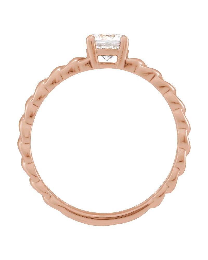Anel em Ouro 14k com Diamantes de Laboratório – Modelo 2