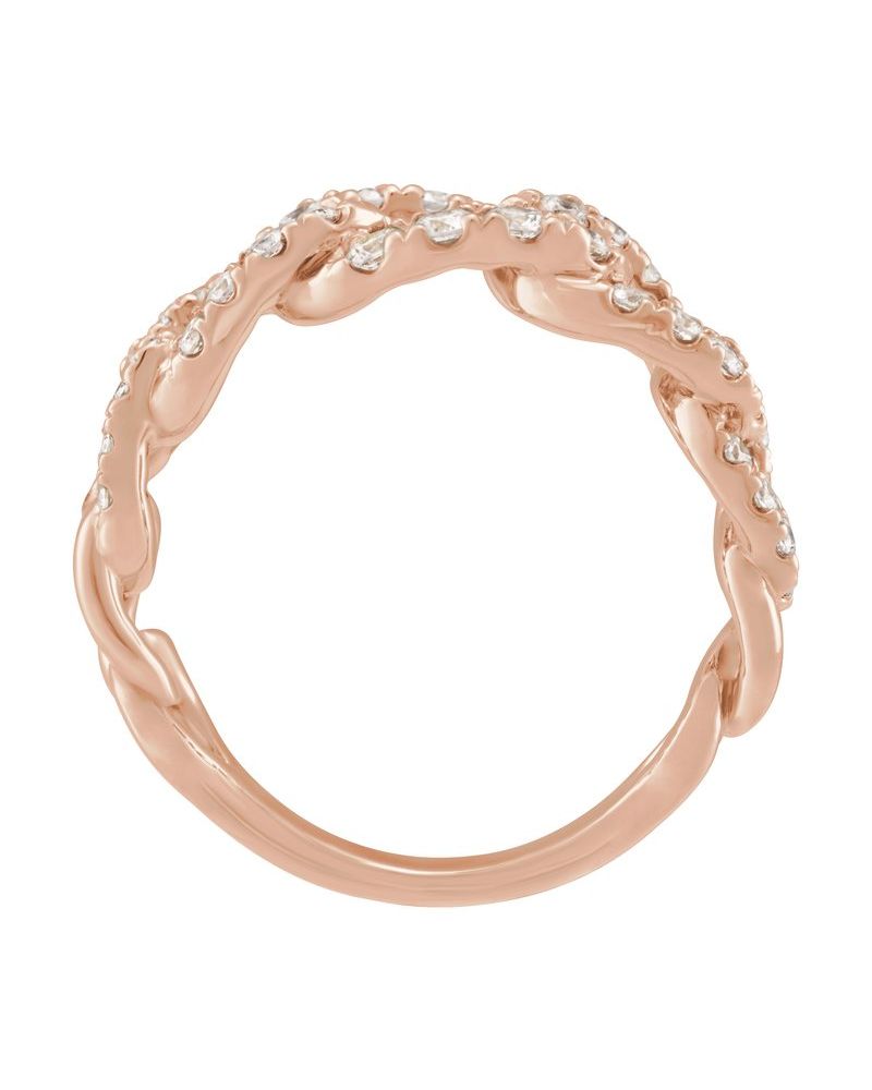 Anel em Ouro 14k com Diamantes de Laboratório