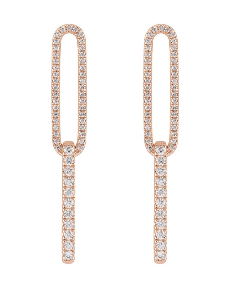 Brinco em Ouro 14k com Diamantes de Laboratório – Modelo 4
