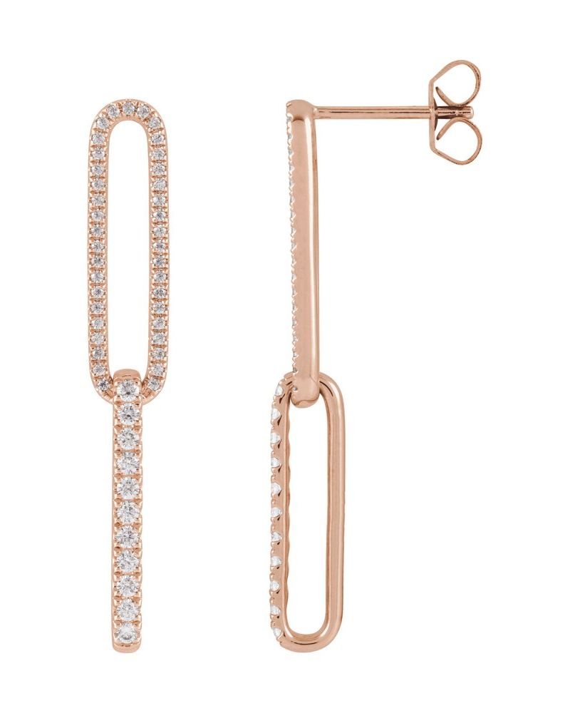 Brinco em Ouro 14k com Diamantes de Laboratório – Modelo 4
