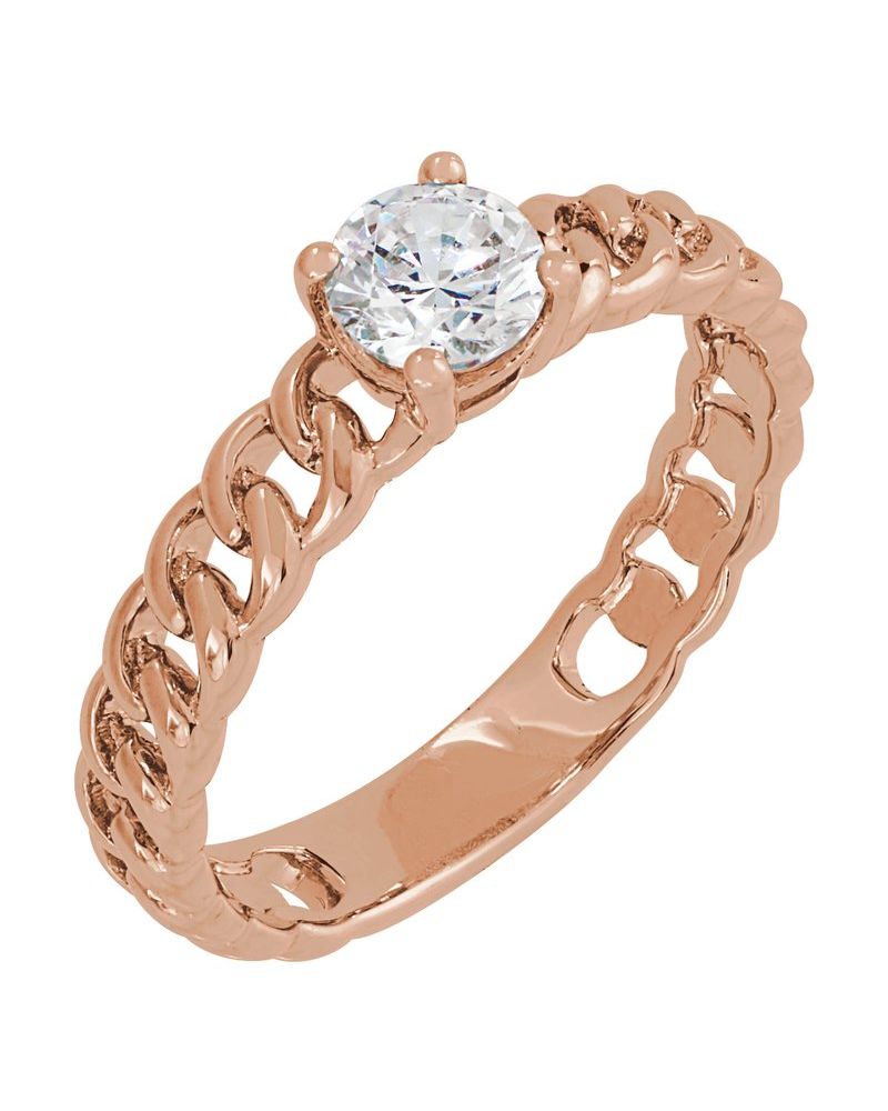 Anel em Ouro 14k com Diamantes de Laboratório – Modelo 2