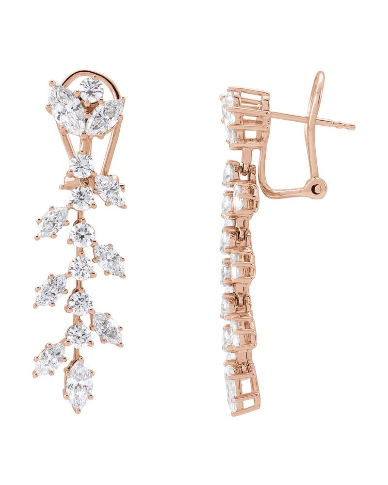 Brinco em Ouro 14k com Diamantes de Laboratório – Modelo 7