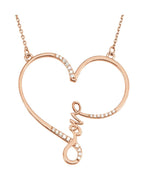 Colar Infinito Coração Amor em Ouro 14k com Diamantes Naturais