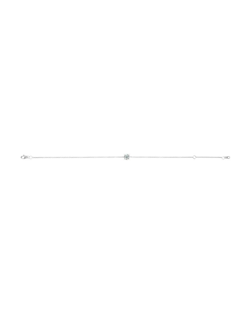 Pulseira Solitário Elos em Ouro 14k com Diamantes Naturais