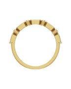 Anel Empilhável em Ouro 14k com Diamantes Naturais – Modelo 20