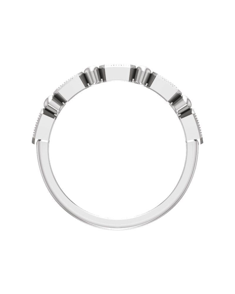 Anel Empilhável em Ouro 14k com Diamantes Naturais – Modelo 20