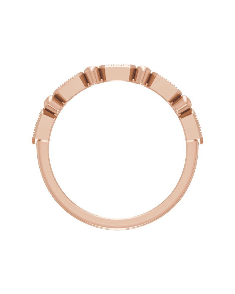 Anel Empilhável em Ouro 14k com Diamantes Naturais – Modelo 20