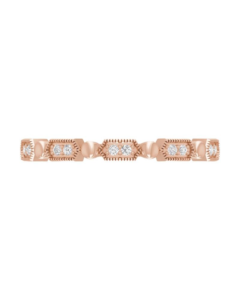 Anel Empilhável em Ouro 14k com Diamantes Naturais – Modelo 20