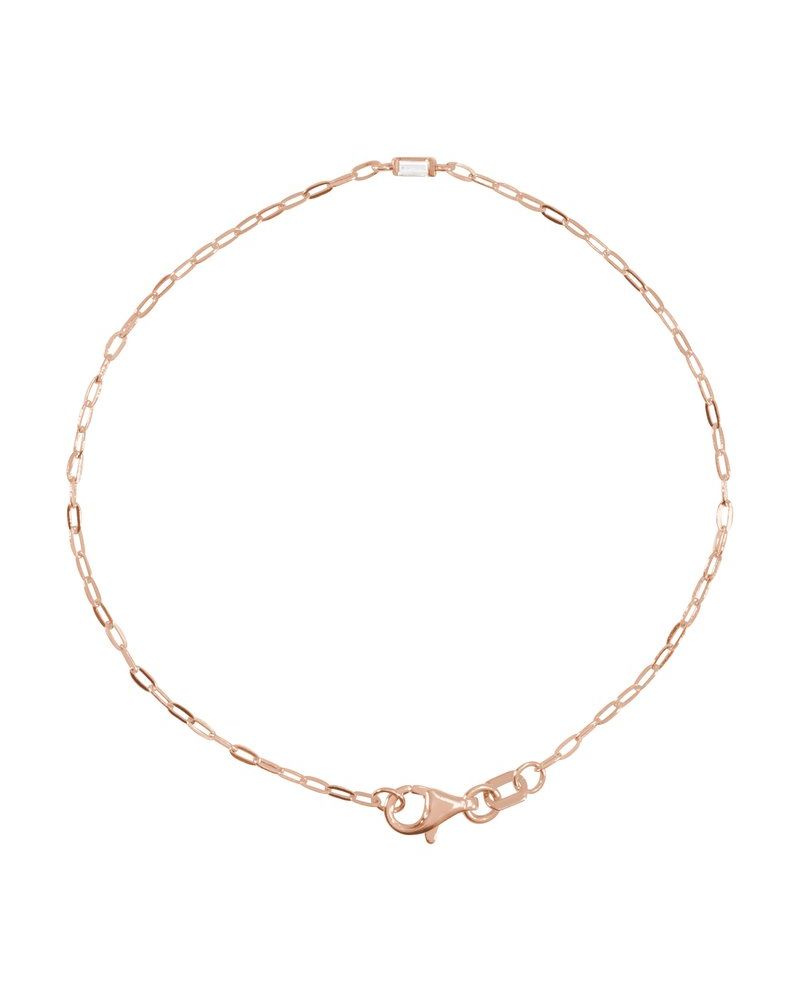 Pulseira Elos em Ouro 14k com Diamantes Naturais