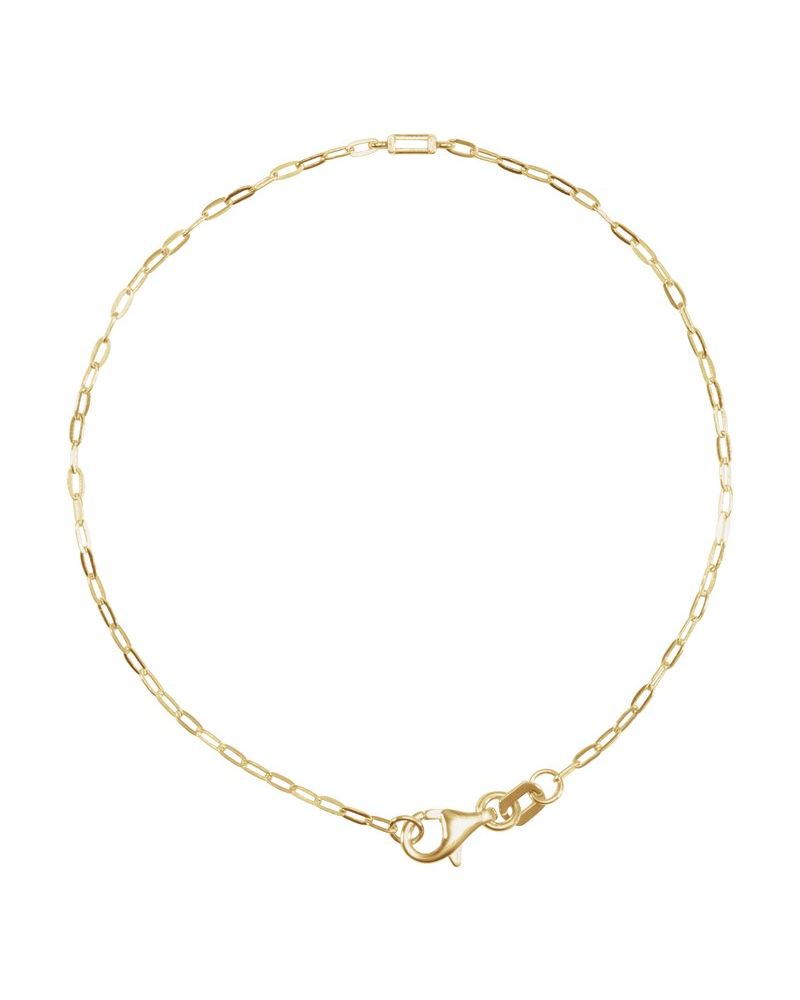 Pulseira Elos em Ouro 14k com Diamantes Naturais