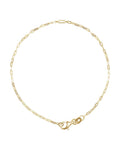 Pulseira Elos em Ouro 14k com Diamantes Naturais