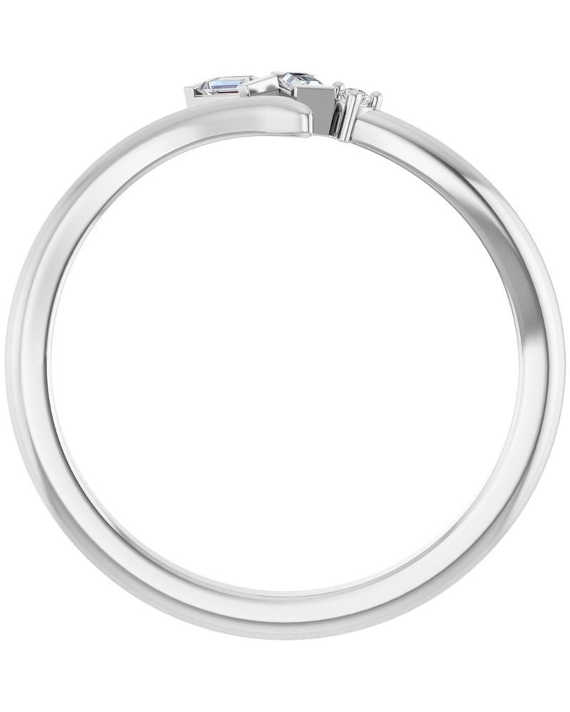 Anel Bypass Cravejado em Ouro 14k com Diamantes Naturais – Modelo 6